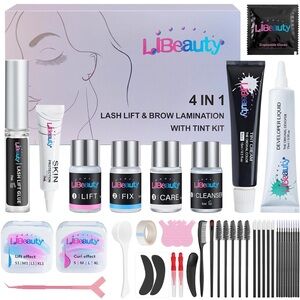 4-in-1 Lash Lift & Brow Lamination Kit with Tint - Black